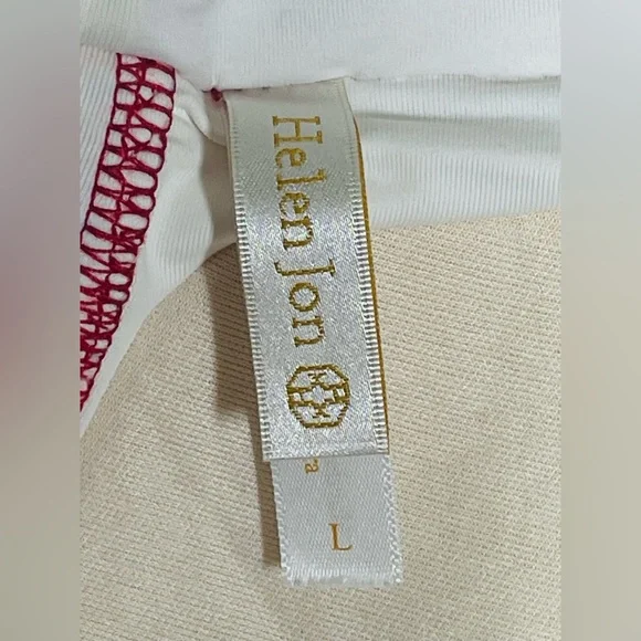 Helen Jon Tankini 2 pieces set Swimwear Heritage Tile Coral print  women’s Sz L - Picture 5 of 7